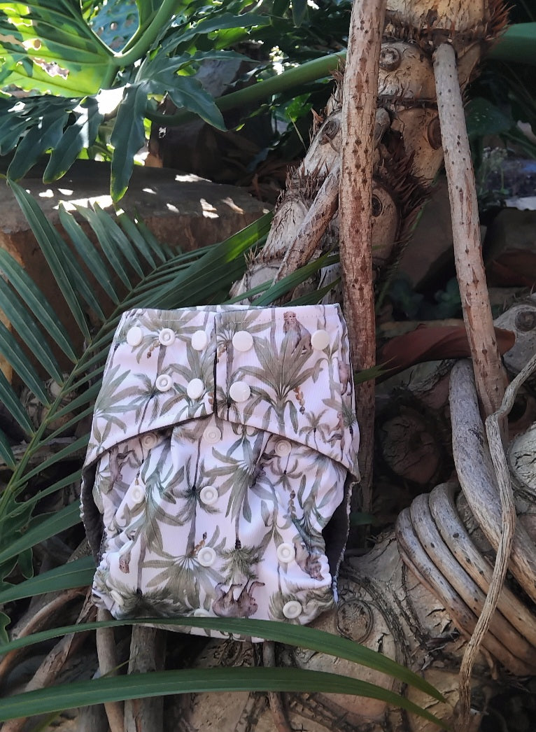 Jungle Kin Charcoal Bamboo Diaper + Insert