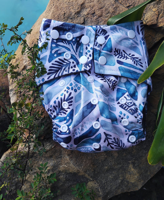 Zambezi River Bamboo Charcoal Diaper + Insert