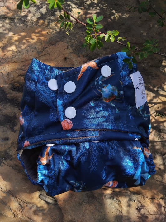 Ocean Ancients Bamboo Charcoal Diaper + Insert