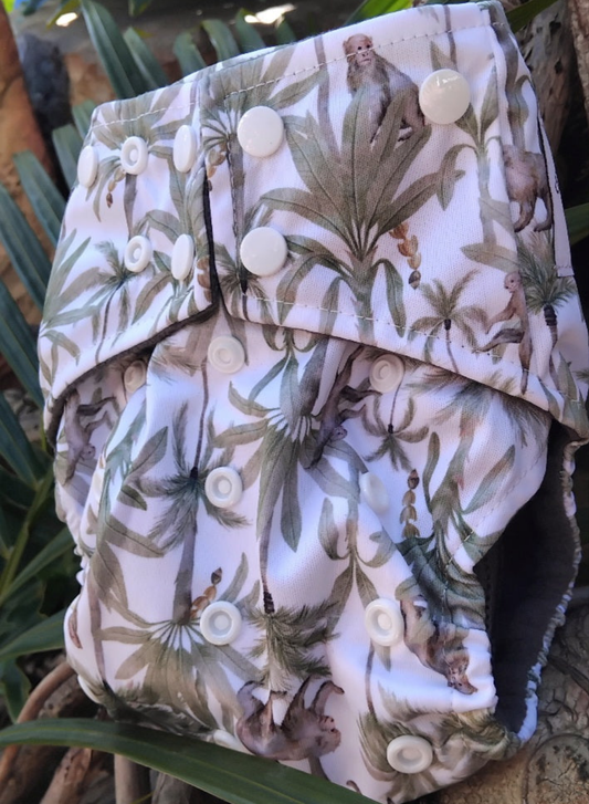 Jungle Kin Charcoal Bamboo Diaper + Insert