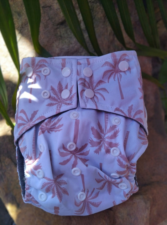 Saltwind Palms Charcoal Bamboo Diaper + Insert