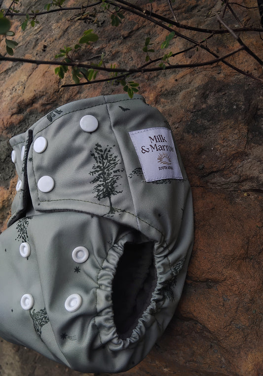 Campfire Lore Charcoal Bamboo Diaper + Insert