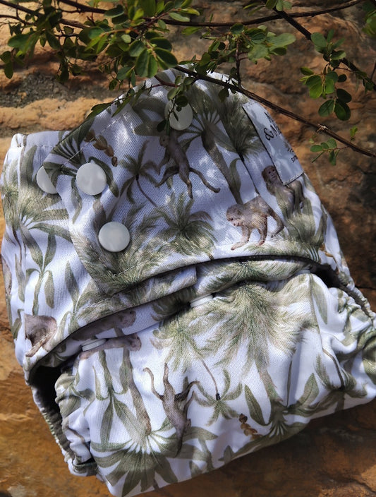 Jungle Kin Bamboo Charcoal Diaper + Insert